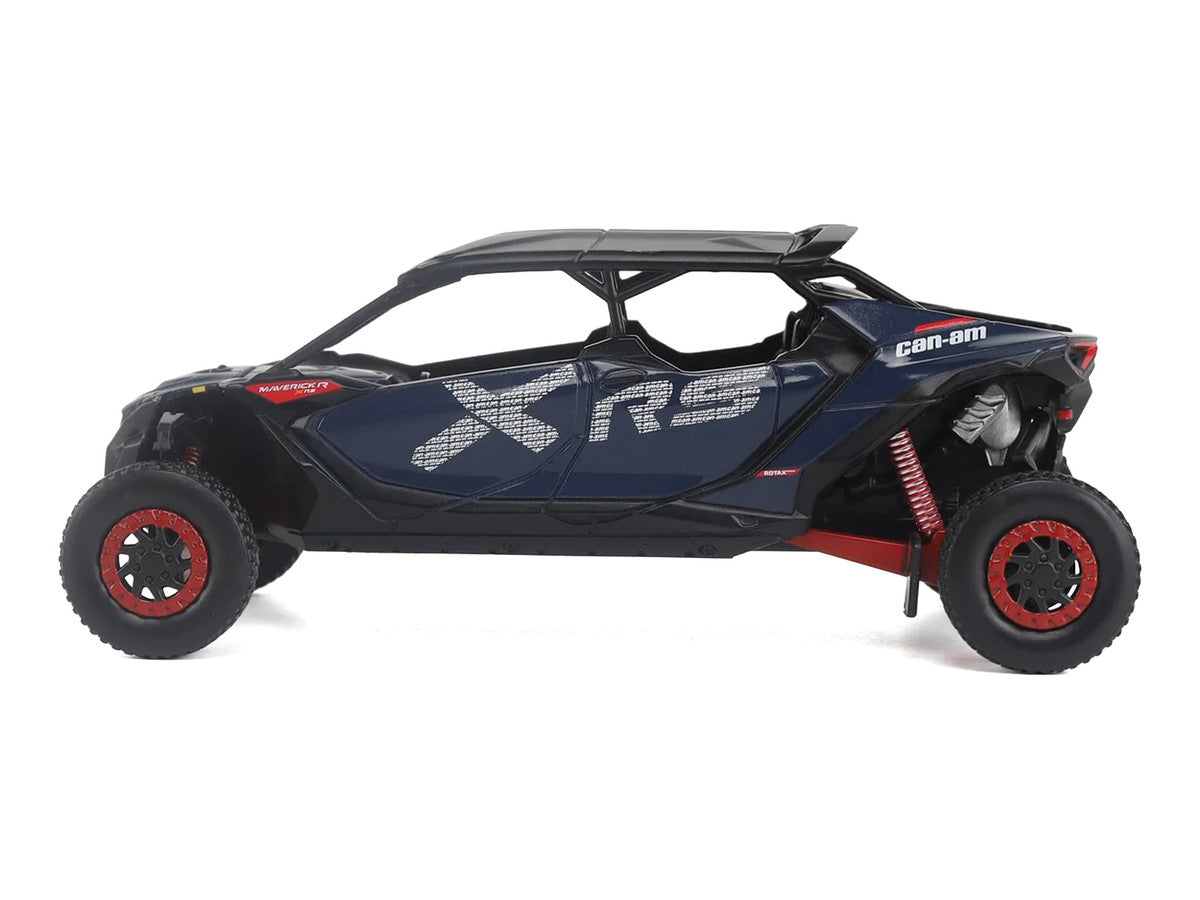 Can-Am Maverick R MAX X RS with Smart-Shox Dark Blue and Red 1/32 Diecast Model by BRP Models