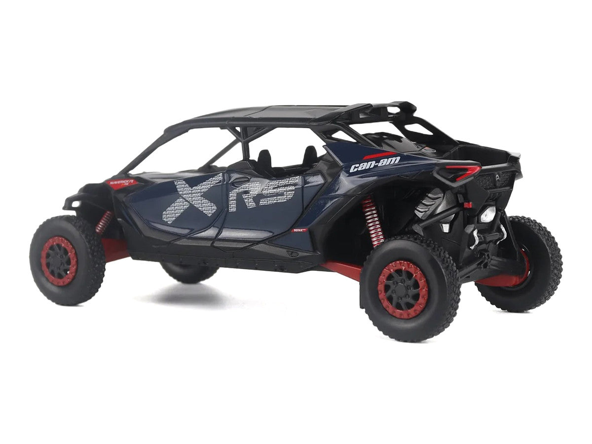 Can-Am Maverick R MAX X RS with Smart-Shox Dark Blue and Red 1/32 Diecast Model by BRP Models