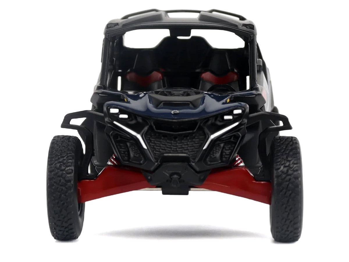 Can-Am Maverick R MAX X RS with Smart-Shox Dark Blue and Red 1/32 Diecast Model by BRP Models