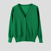 Women's Slim-fit SpringAutumn Plus-size Knitted Cardigan