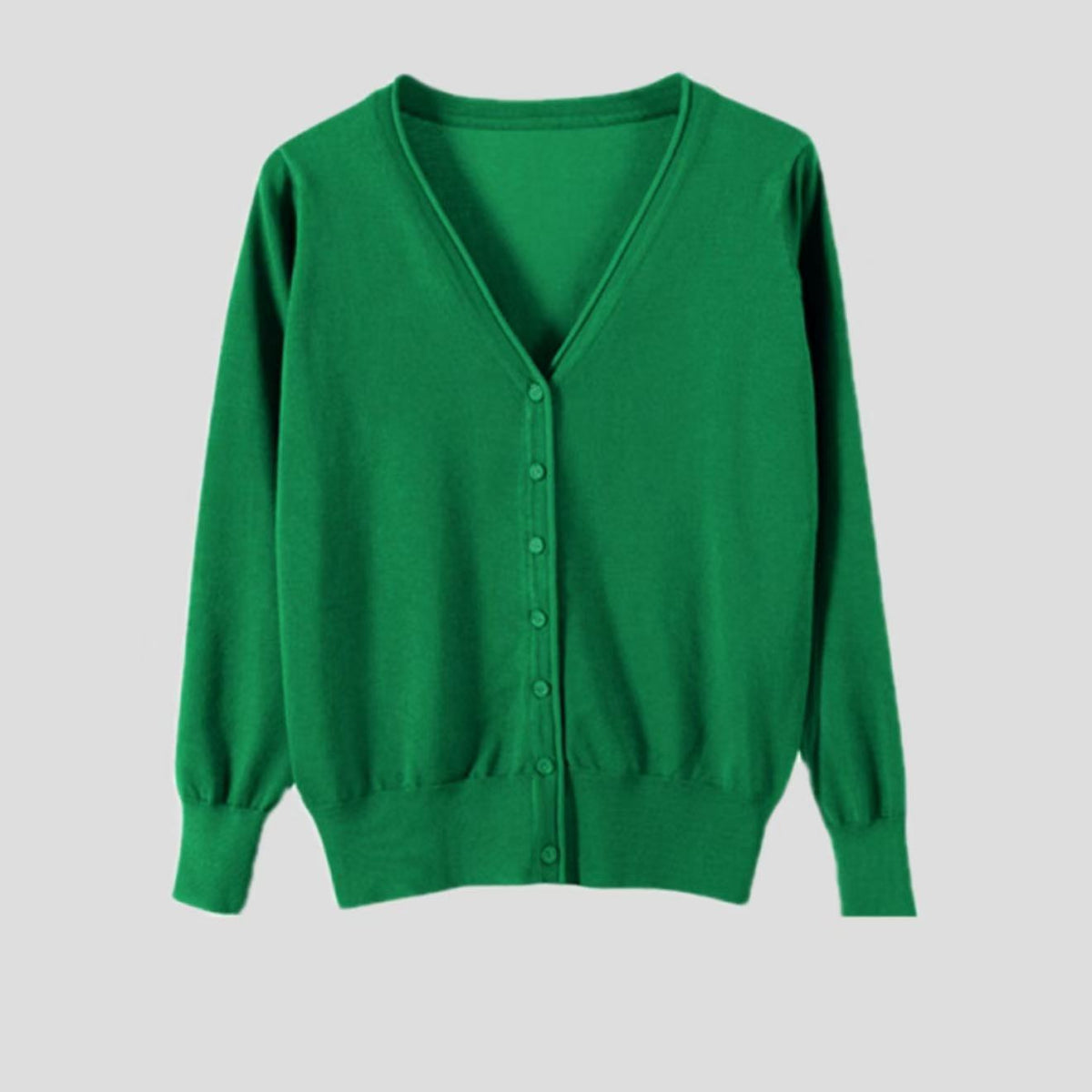 Women's Slim-fit SpringAutumn Plus-size Knitted Cardigan