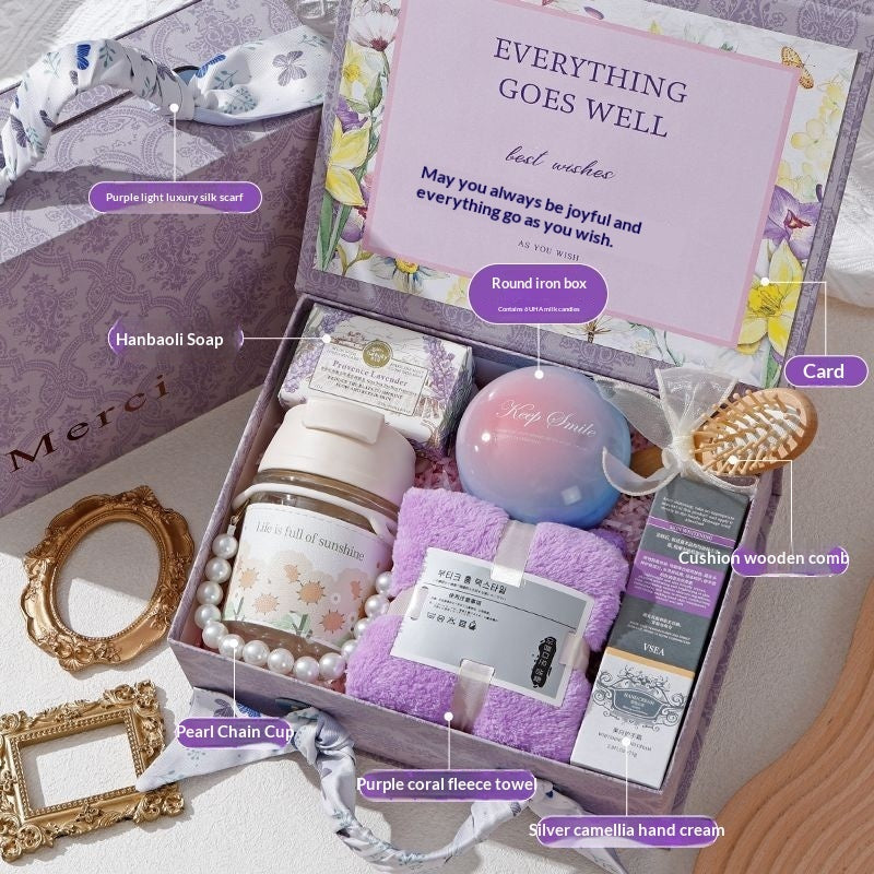International Women's Day Gift Goddess Bridesmaid Wedding High-end Practical Birthday Gift Box Wedding Guest Gift
