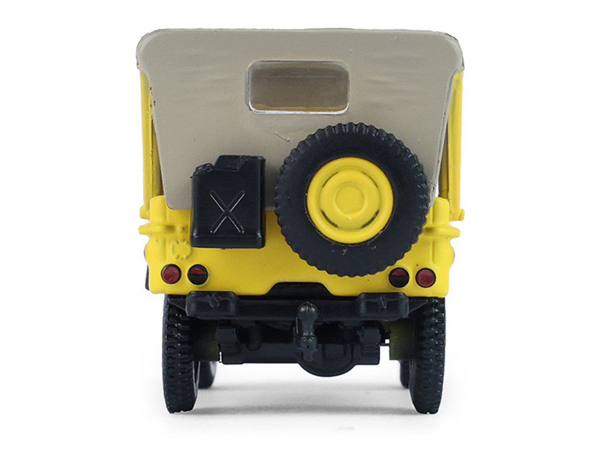1942 Willys MB Jeep "Control Jeep - U.S. Army Air Forces" Yellow with Beige Top "Battalion 64" Series 6 1/64 Diecast Model Car by Greenlight
