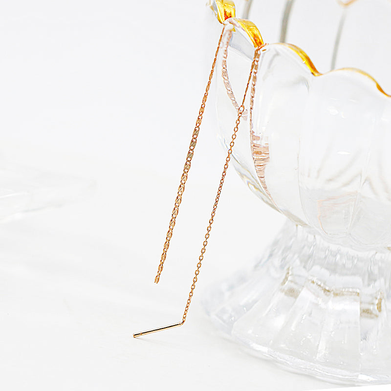 S925 Sterling Silver Ear Thread Female