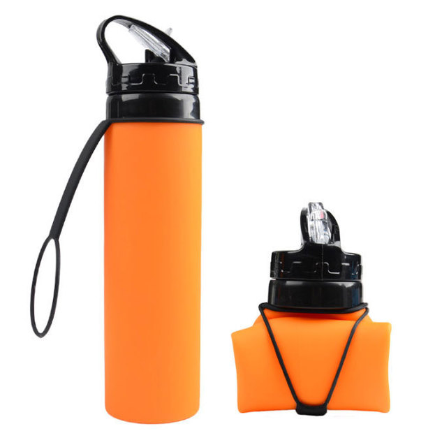 Silicone Sports Water Bottle for Outdoor Activities