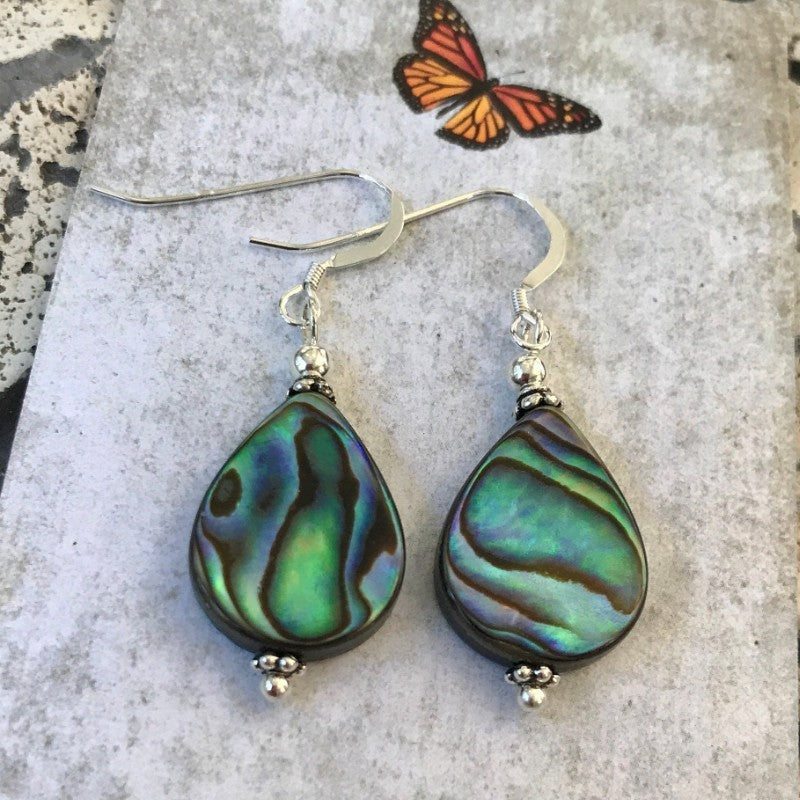 Female Fashion Creative Abalone Shell Water Drop Earrings