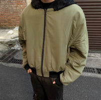 Men's Detachable Hooded Double-sided Leather Jacket