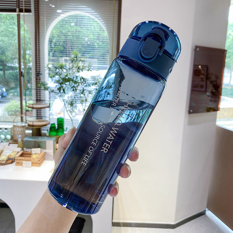 Portable Leakproof Water Bottle with Straw (1pc)