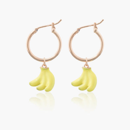 Fruit Banana Earrings S925 Silver Post