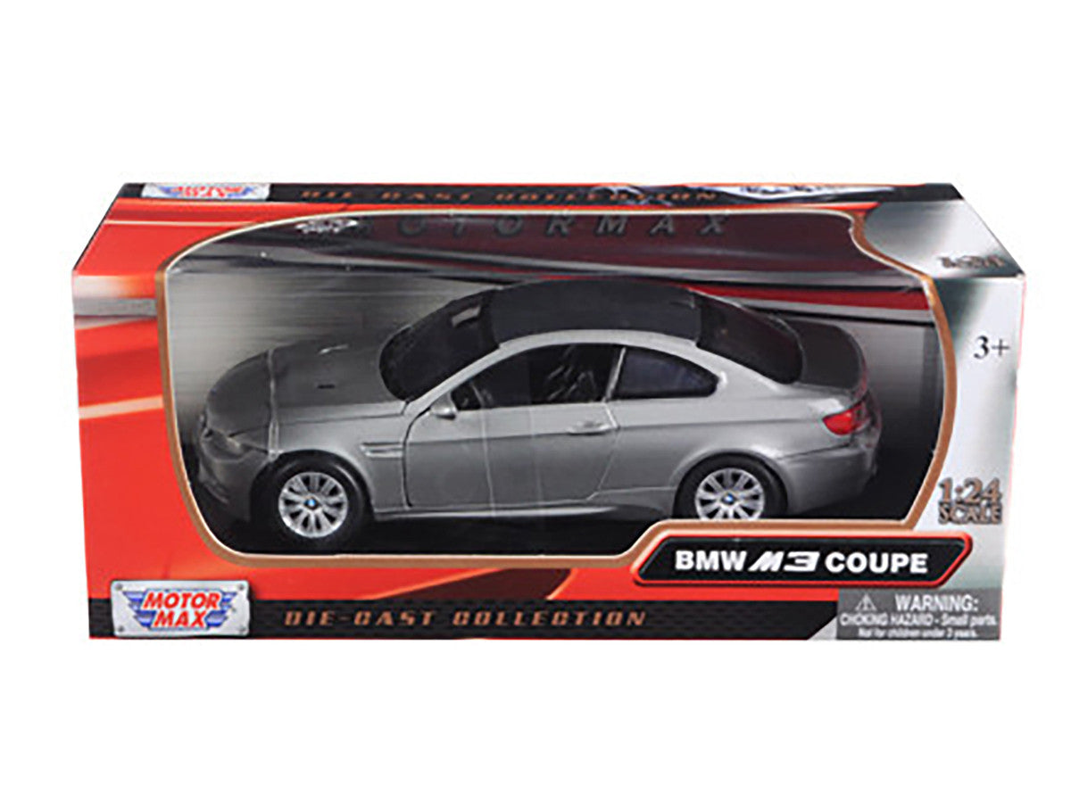 BMW M3 Coupe Gray Metallic 1/24 Diecast Model Car by Motormax