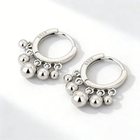 S925 Silver Tassel-shaped Pendant Earrings