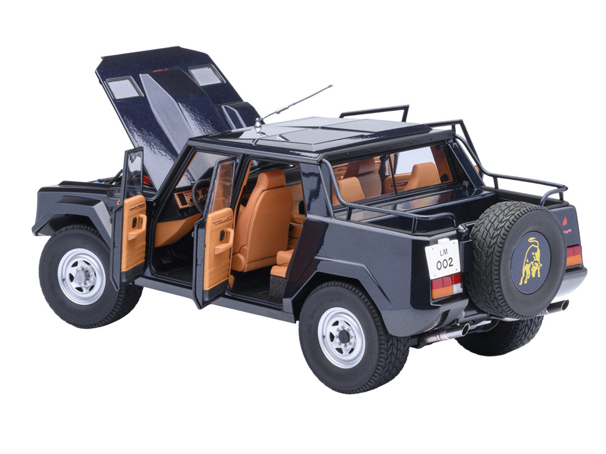 Lamborghini LM002 Blu Acapulco Blue Metallic 1/18 Model Car by Autoart