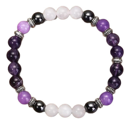 Crystal Tiger Eye Colored Beaded Bracelet