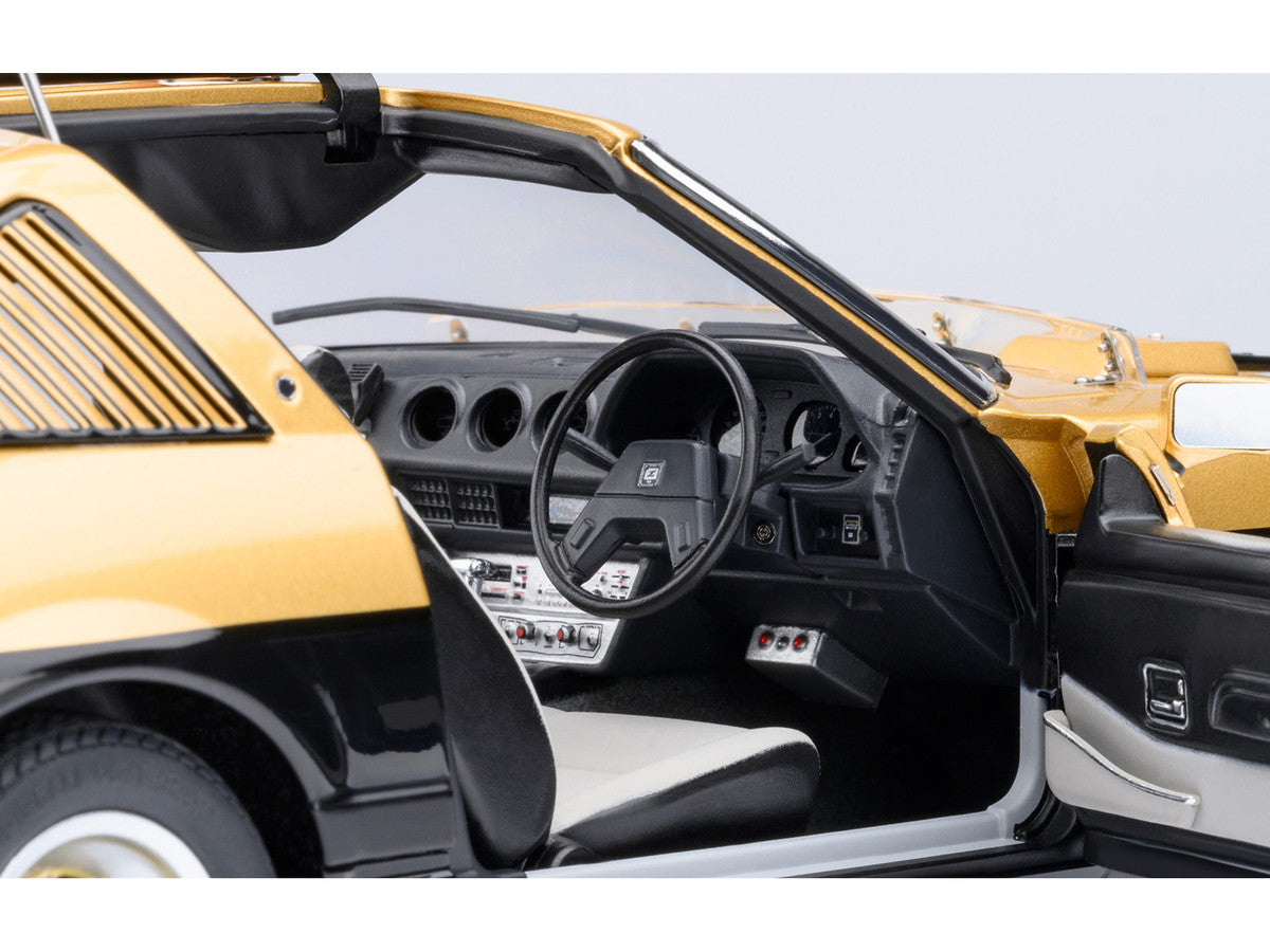 Nissan Fairlady Z (S130) RHD (Right Hand Drive) "Super Z" Gold Metallic and Black "Seibu Keisatsu" (1979-1984) TV Series 1/18 Model Car by Autoart