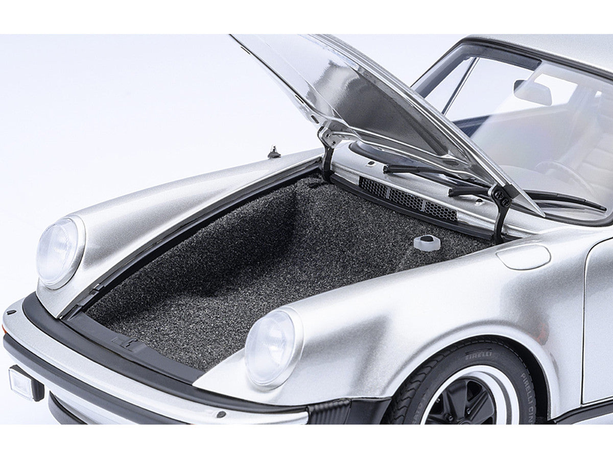 Porsche 911 Turbo 3.0 (930) Silver Metallic 1/18 Model Car by Autoart