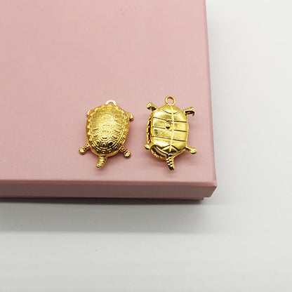 Little golden turtle mobile phone pendant