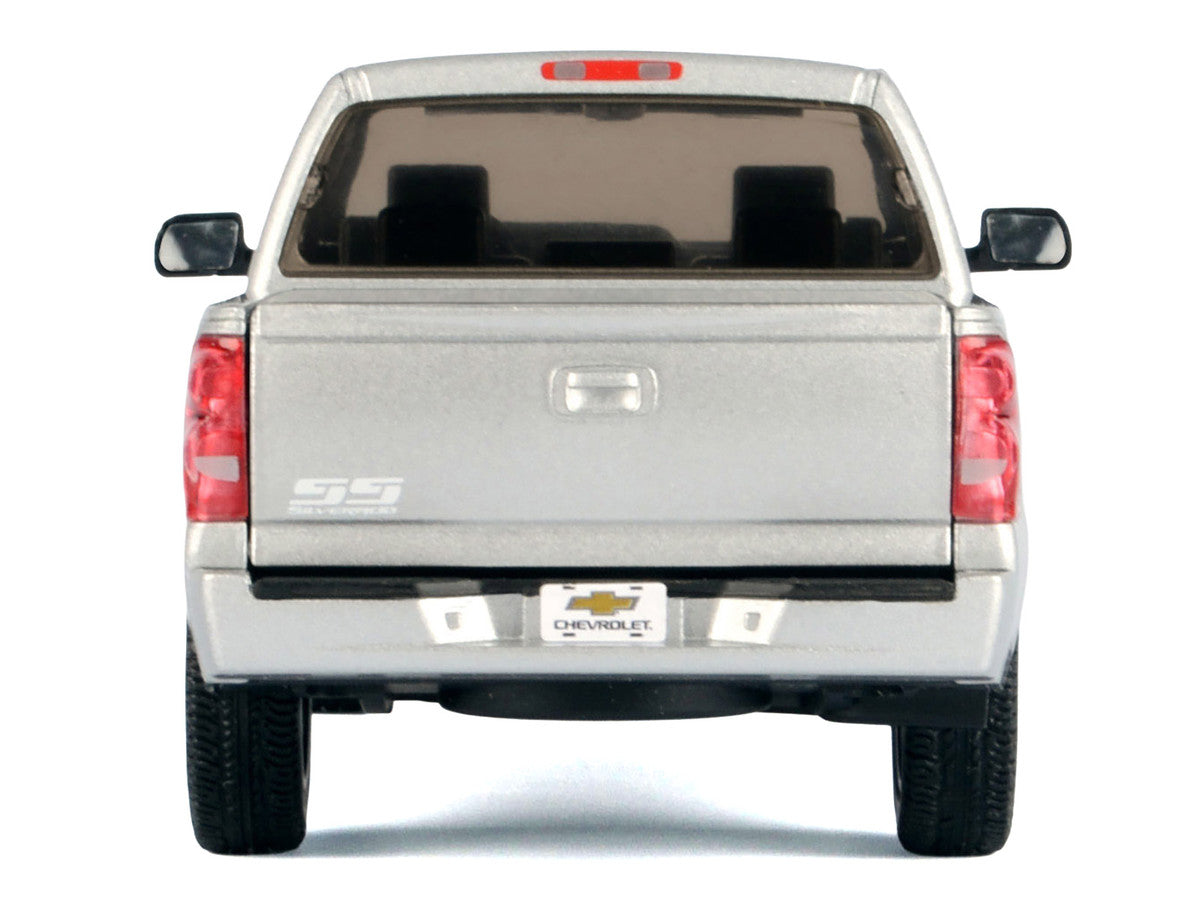 2006 Chevrolet Silverado SS Pickup Truck Silver Metallic "Timeless Legends" Series 1/25 Diecast Model Car by Motormax