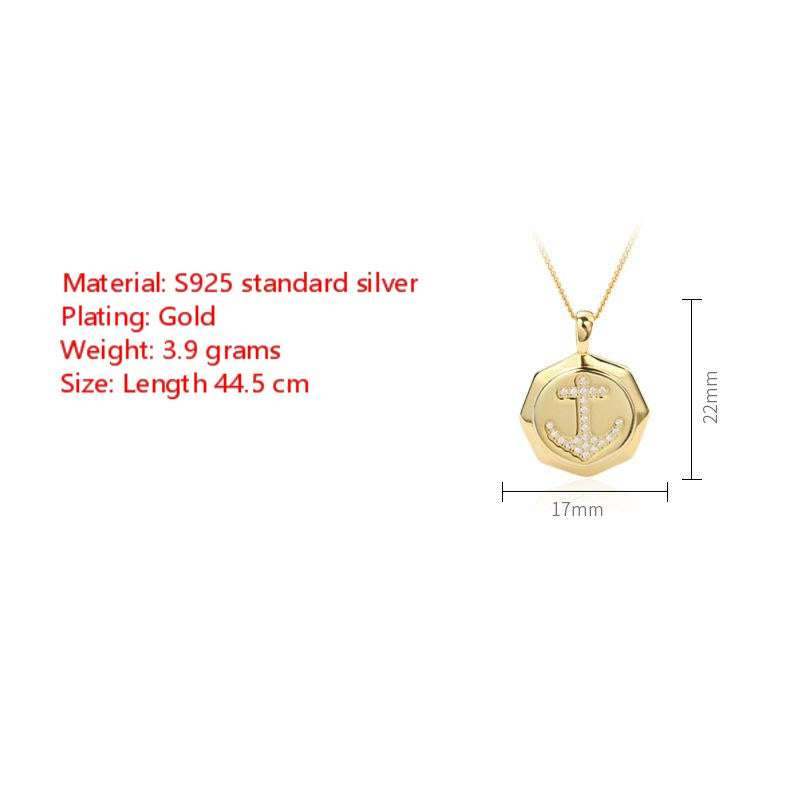 S925 sterling silver clavicle chain