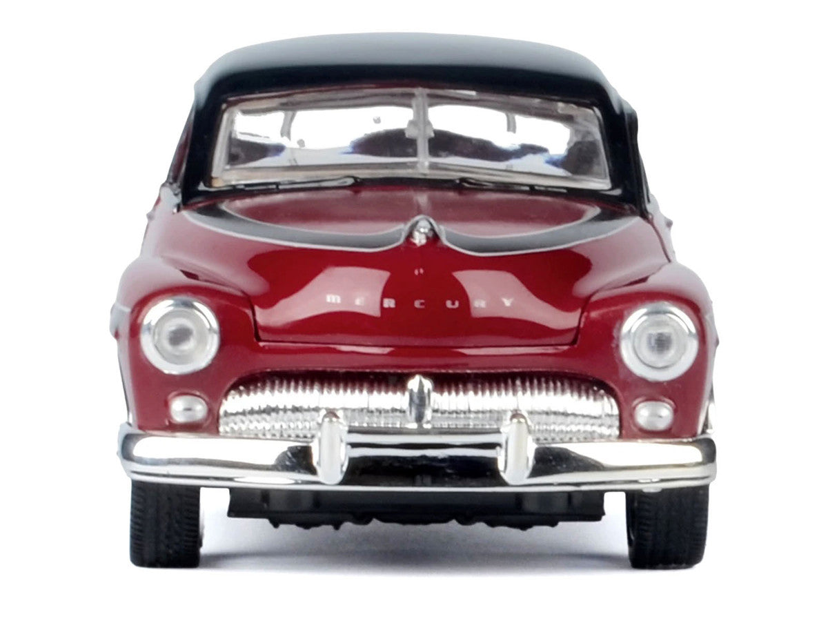 1949 Mercury Coupe Red Metallic with Black Top and Gray Graphics "Kult Klassics" Series 1/24 Diecast Model Car by Motormax