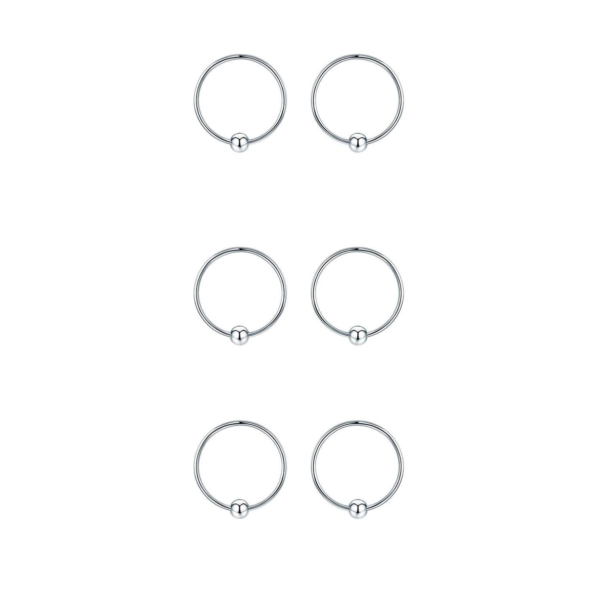 Hypoallergenic Sterling Silver Cartilage Dainty Thin Small Huggie Hoop Earring For Women