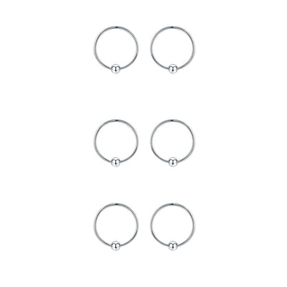 Hypoallergenic Sterling Silver Cartilage Dainty Thin Small Huggie Hoop Earring For Women
