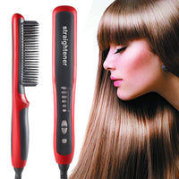 Straightening Brush and Hair Tools for Styling