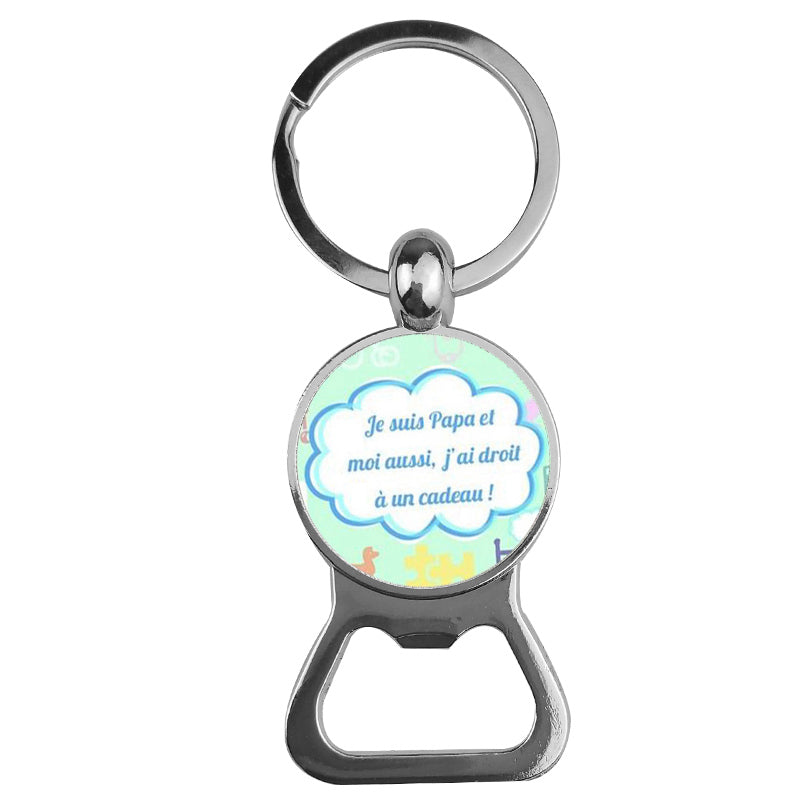 Ornaments Time Gemstone Bottle Opener Keychain