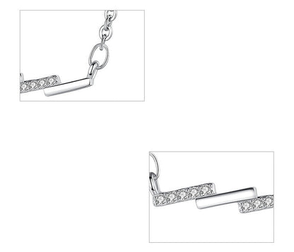 S925 Sterling Silver Wavy Necklace