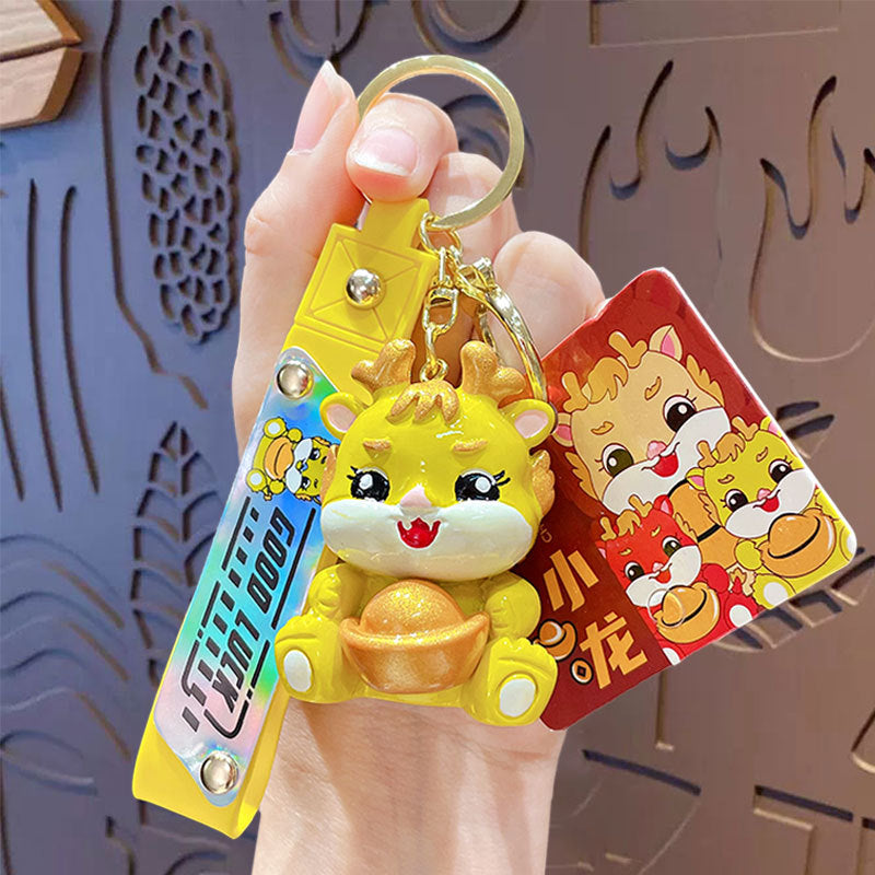 Creative Fashion Small Dragon New Year Keychain Pendant