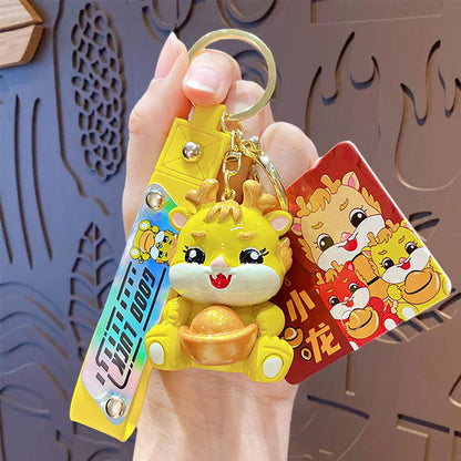 Creative Fashion Small Dragon New Year Keychain Pendant