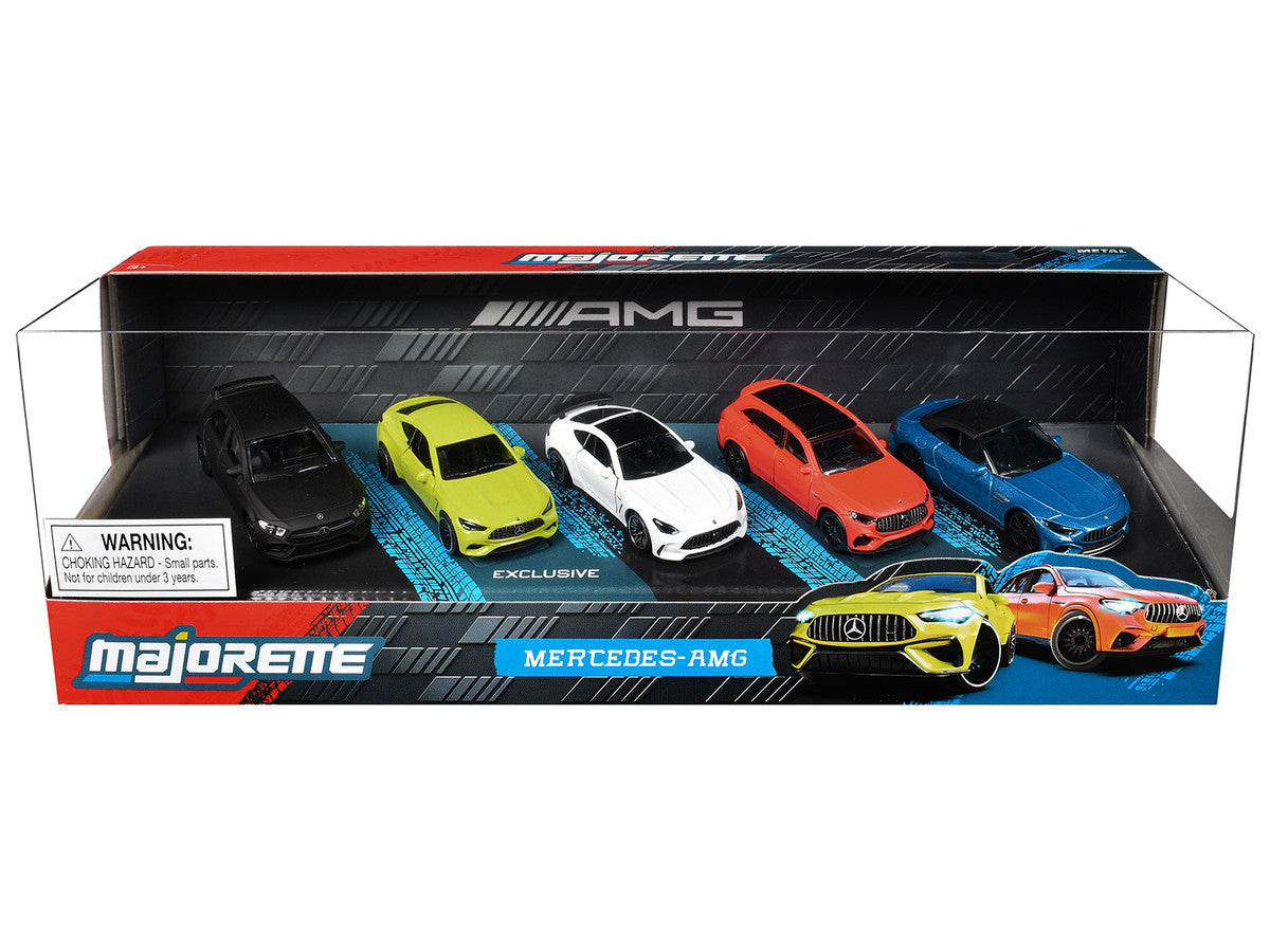 "Mercedes-AMG" 5 Piece Set 1/64 Diecast Model Cars by Majorette