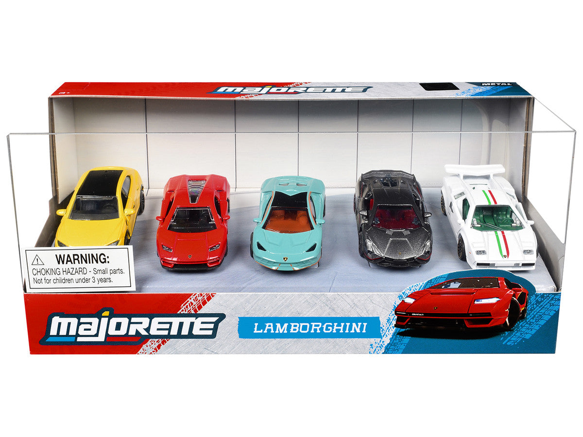 "Lamborghini" (2026) 5 Piece Set 1/64 Diecast Model Cars by Majorette