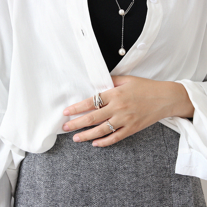 S925 Vintage Multilayer Wound Ring
