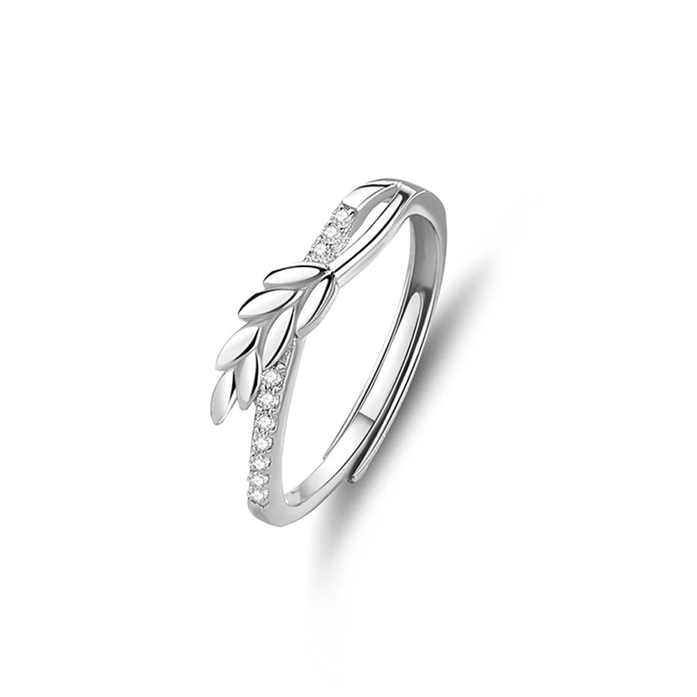 S925 Silver Adjustable Ring For Couples
