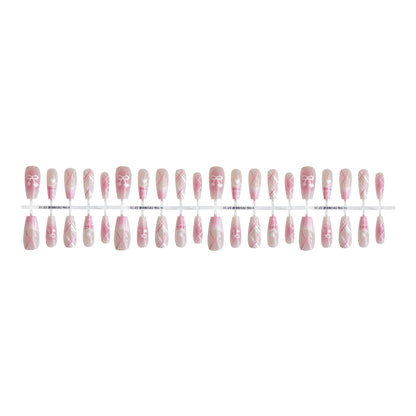 Dopamine Sweet Cool Butterfly Dark French Fake Nail Tip