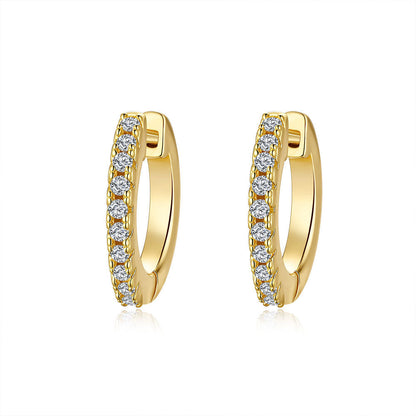 S925 Silver Moissanite Stud Earrings