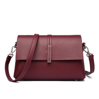 Women's Cowhide Tote Bag Simple Shoulder Messenger Bag
