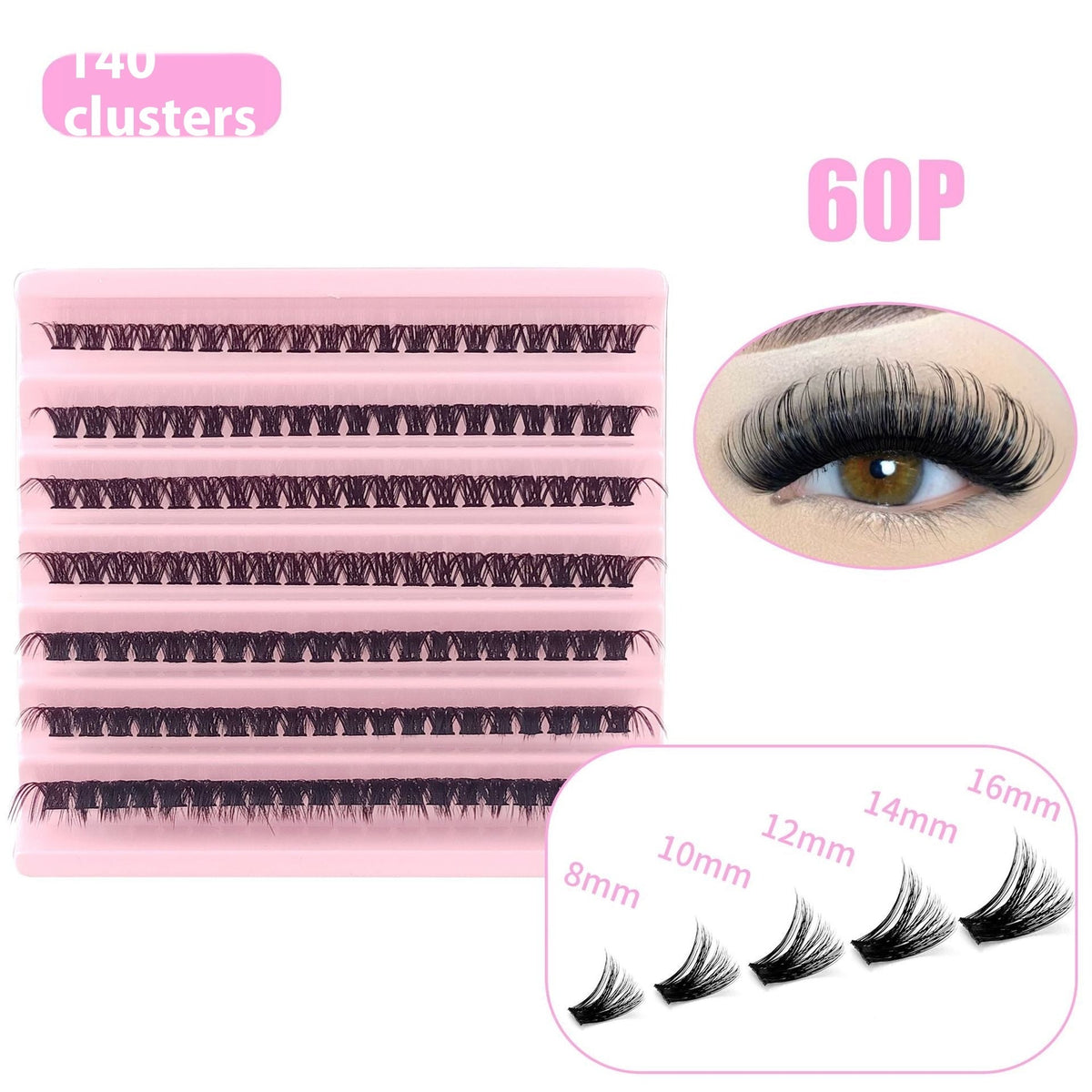 5D Messy 40p 60p Thick Hot Melt False Eyelashes