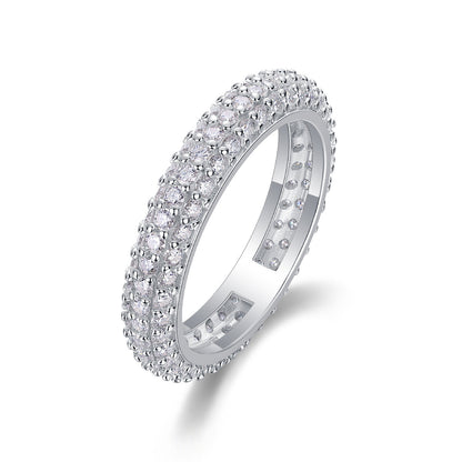 S925 Silver Ring Moissanite Ring