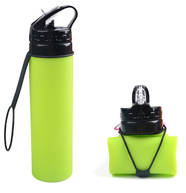 Silicone Sports Water Bottle for Outdoor Activities