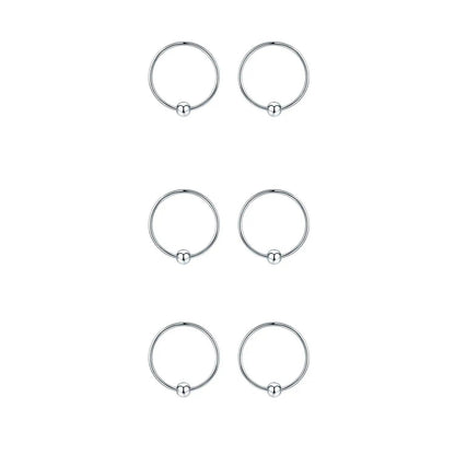 Hypoallergenic Sterling Silver Cartilage Dainty Thin Small Huggie Hoop Earring For Women