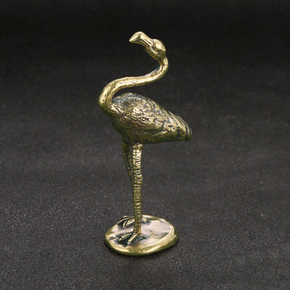 New Brass Flamingo Ornament Decorative Crafts