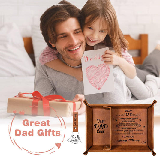 Father's Day Gift Decorative Tray Household Four-corner Folding