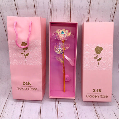 24K Glow Rose Gift Set for Mother's Day or Valentine's