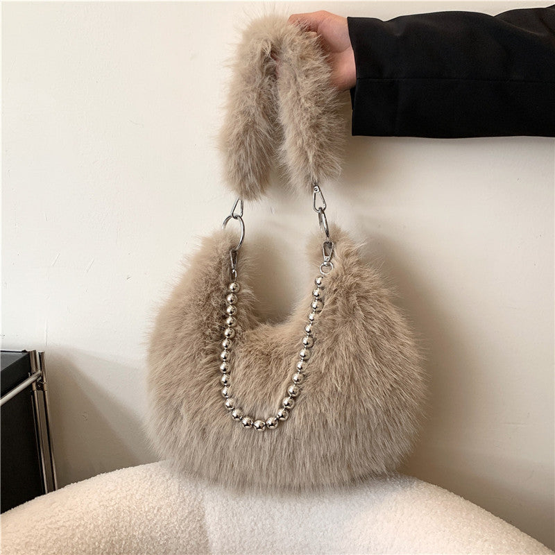 Furry Crossbody Bag For Women
