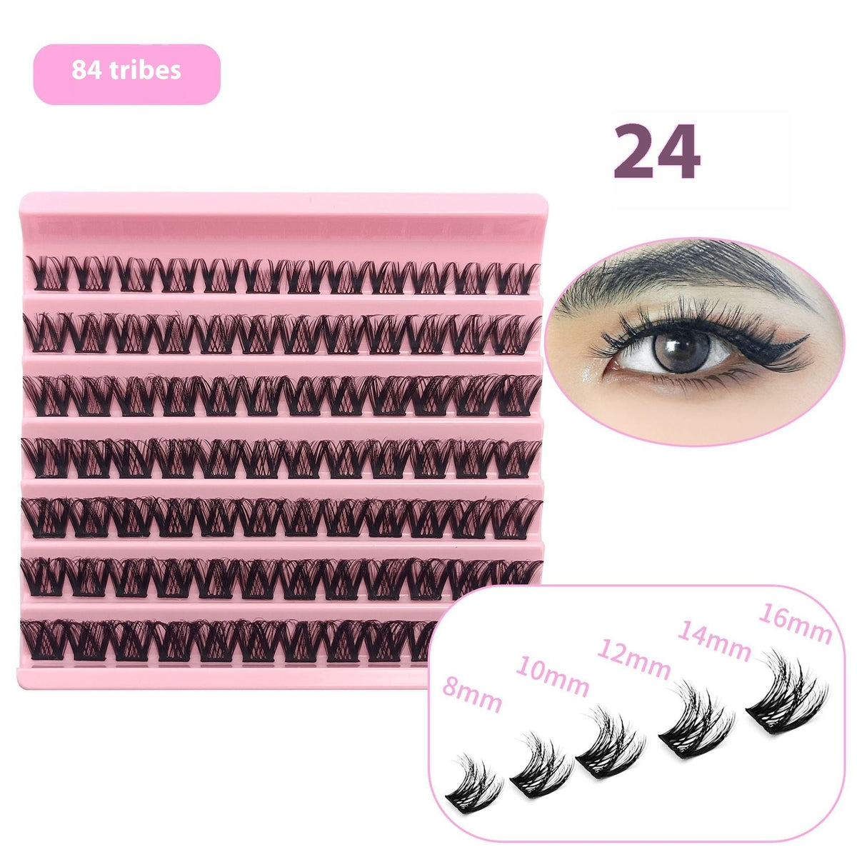5D Messy 40p 60p Thick Hot Melt False Eyelashes