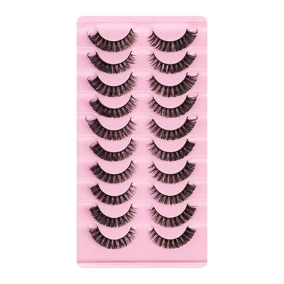 Fashion Russian Strip Lashes 2/5/10 Pairs 3D Mink Lashes Natural Eyelashes Dramatic False Eyelashes Wholesale Eyelash Extension