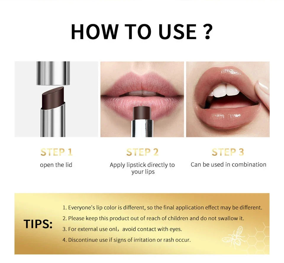 Honey Healthy Natural Colorless Lip Balm Lipstick Long Lasting Moisturizing Lips Plumper Nourish Makeup Lip Care Cosmetics