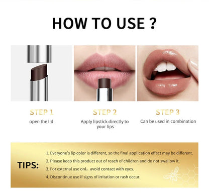Honey Healthy Natural Colorless Lip Balm Lipstick Long Lasting Moisturizing Lips Plumper Nourish Makeup Lip Care Cosmetics