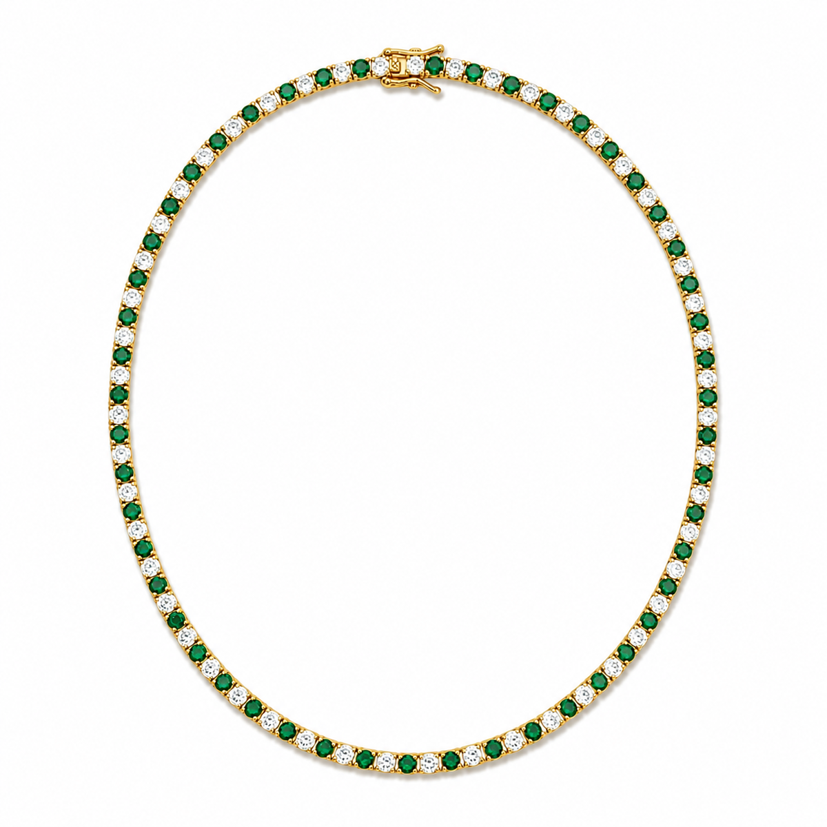 3mm CZ Tennis Bracelet – Color Stone & Clear Bezel Bracelet